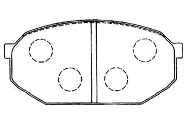 KAVO PARTS Комплект тормозных колодок, дисковый тормоз BP-5547